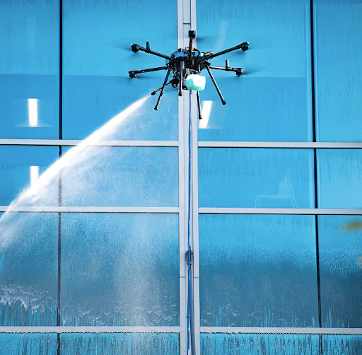 Drone Glass Cleaning